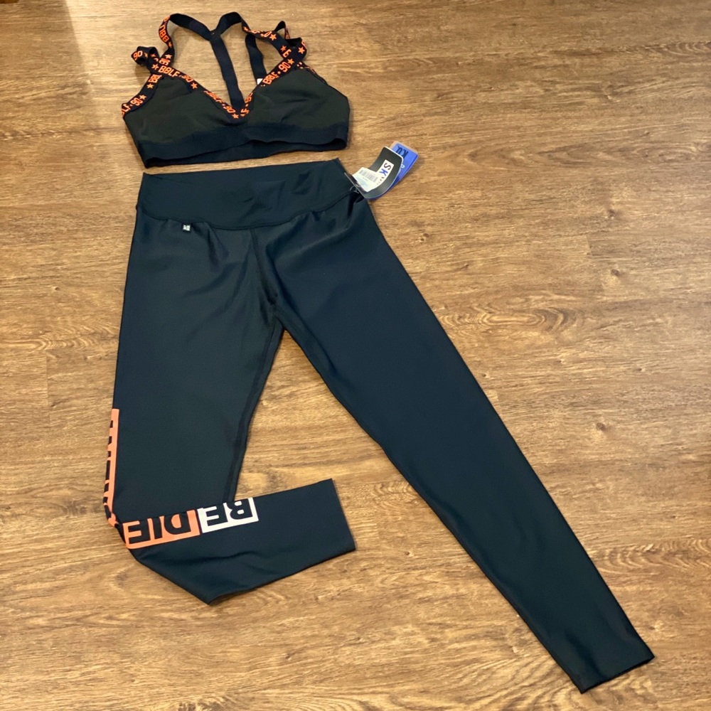 Sports bras and leggings